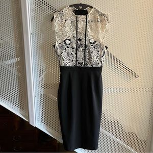 VGUC Cooper St Dress Black Skirt and White Lace top half Size 4